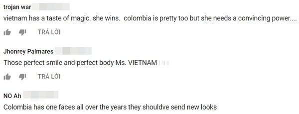 Cư dân mạng hăm hở dự đoán Miss Vietnam “sẽ chiến thắng” trong khi Colombia “nên cử một đại diện mới mẻ hơn“.