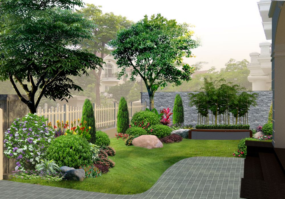 1 Bí kiếp thiết kế 99+ mẫu sân vườn nhà vườn đẹp như mơ