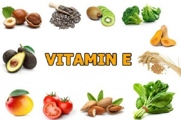 Vitamin E tự nhiên có trong các rau, củ, quả