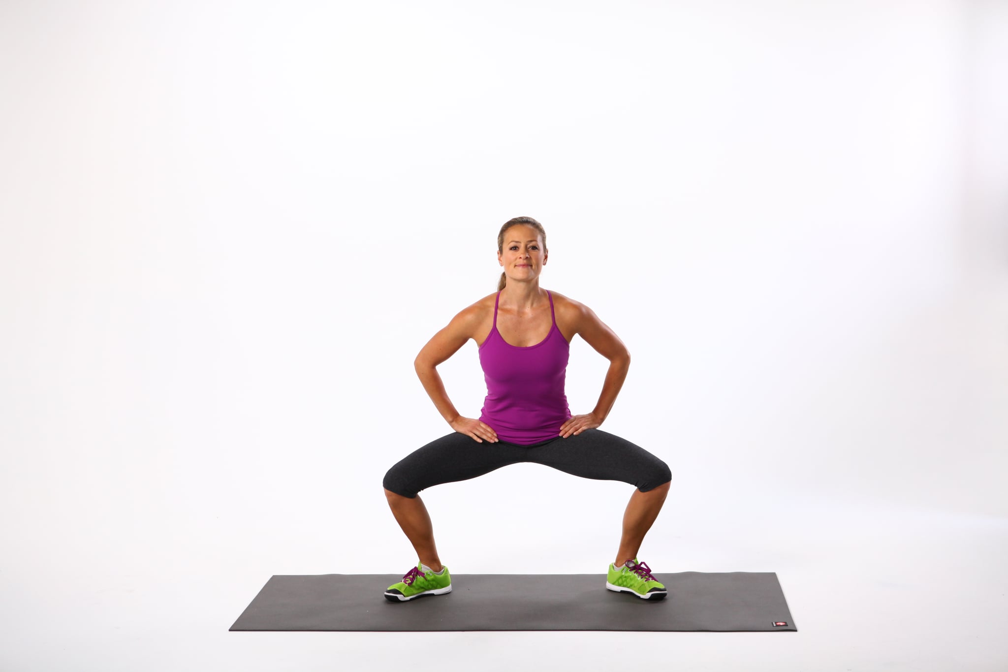 Pulsing Plié Squat | The Moves You Should Be Doing For a Perkier Butt | POPSUGAR Fitness Photo 7